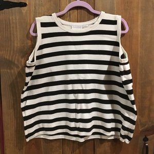 Black and White Striped Tank